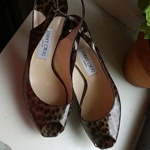Jimmy Choo PeepToe Slingback